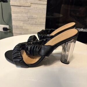 Chic Black Heeled Sandals